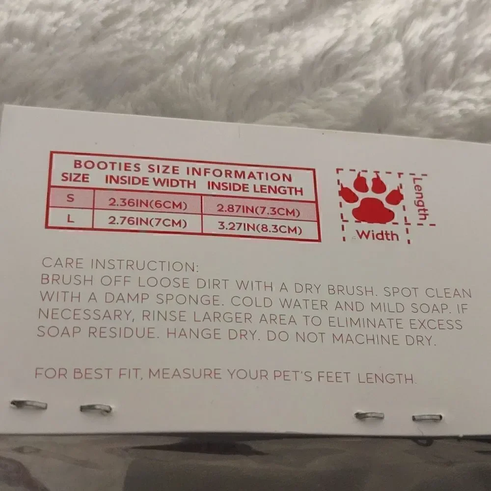 NWT Justice Reflective Booties For Pets